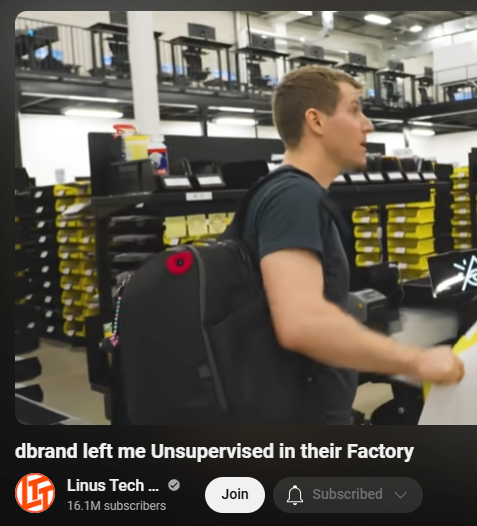 LinusTech's tweet photo. not the first time the Commuter Backpack has been surrounded by a bunch of trash https://t.co/UgJMncd6ci
