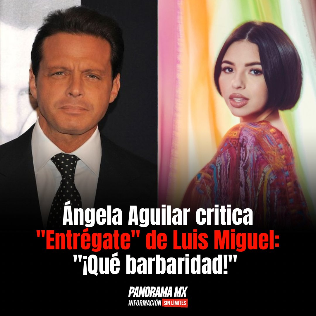 PanoramaMx1's tweet image. #ÁngelaAguilar se mostró en desacuerdo con canciones como #Entrégate de #LuisMiguel, llamándolas inapropiadas para los más jóvenes. 

En entrevista, destacó que algunas letras no deberían ser escuchadas por menores de edad, sorprendiendo a sus seguidores.