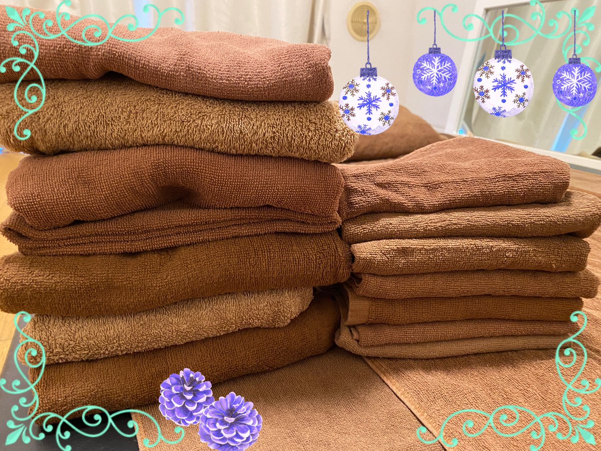 おはようございます☀
本日　メンズ納めです✨

11〜18オープン前🈵
ありがとうございます♪

ルームにタオル足しました🛀
ご意見頂いていたので

そして…
お会いした皆様に癒しが届いますよ〜に🙏
来年も宜しくお願い致します🙇

#フリーセラピ
#熟女セラピ