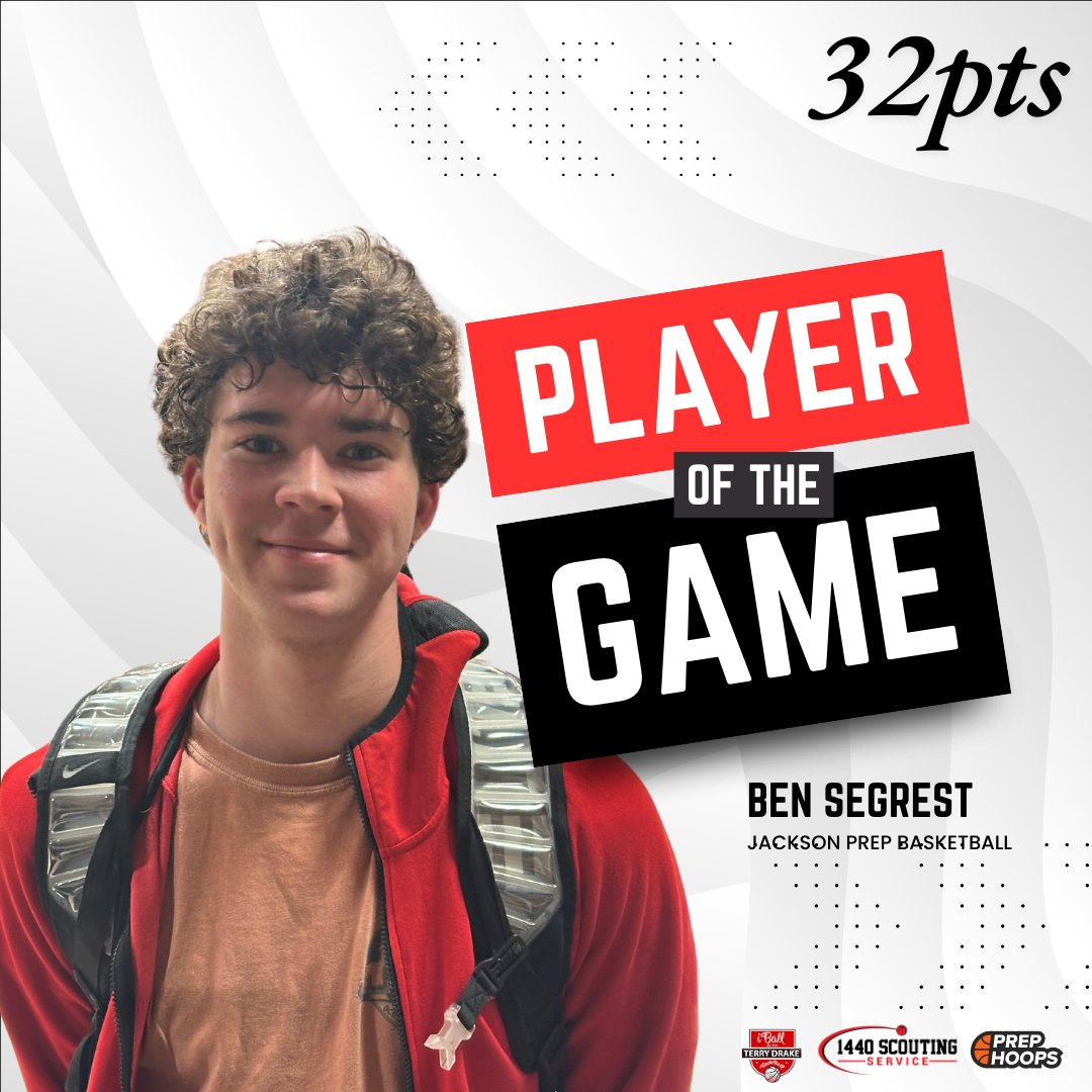 Terry Drake (@tdrakebasktball) on Twitter photo 🚨 #TerryTalks 🚨
Ben Segrest (6'2/CG/'25/Jackson Prep) was the #PlayerOfTheGame. He led his team with 32pts in a 71-61 win over Memphis University at the #BigOrangeClassic.
#PrepHoopsAL #iBallTDB #Scouting1440 <a href="/segrest_be12/">Ben Segrest</a> <a href="/JPBoysBB/">Jackson Prep Boys Basketball</a> 🚨 #TerryTalks 🚨
Ben Segrest (6'2/CG/'25/Jackson Prep) was the #PlayerOfTheGame. He led his team with 32pts in a 71-61 win over Memphis University at the #BigOrangeClassic.
#PrepHoopsAL #iBallTDB #Scouting1440 <a href="/segrest_be12/">Ben Segrest</a> <a href="/JPBoysBB/">Jackson Prep Boys Basketball</a>