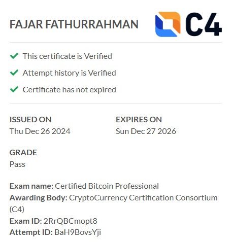 fajarctl's tweet image. Alhamdulillah #cbp #bitcoin #opensouce