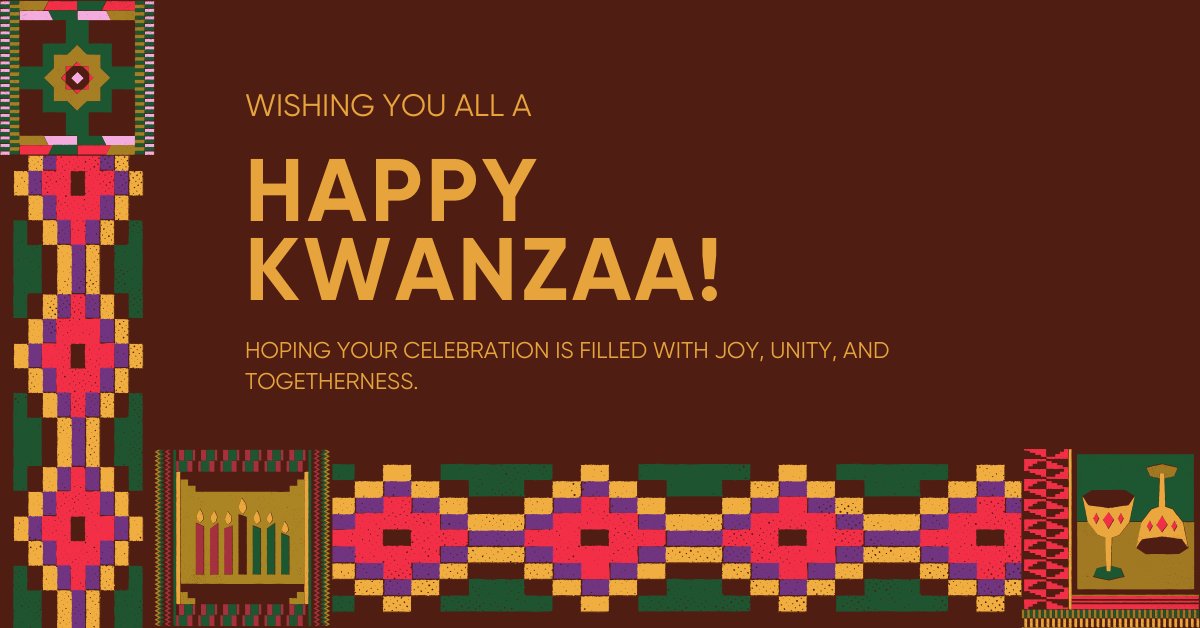 otgrides's tweet image. Happy Kwanzaa! May this special time of reflection, community, and celebration fill your days with joy and inspiration. From all of us at OTG, we wish you peace and togetherness. 💛🖤❤️ #KwanzaaCelebration