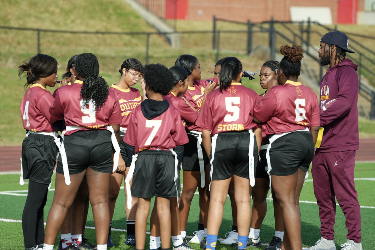 GCSchoolsNC's tweet photo. #GCSWrapped | We are counting down to 2025 with our top stories of the year! Flag football may be making its Olympic debut in 2028, but it hit the GCS fields just this year. 

Catch up on this new and exciting team sport for our female athletes here: https://t.co/sl31J39iCV https://t.co/dxKNEIg8el