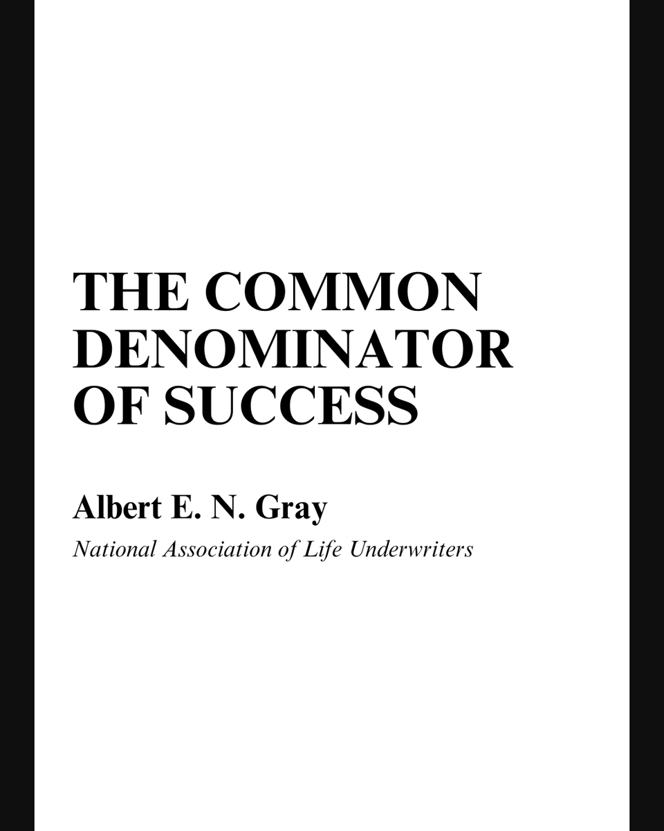 theJayAlto's tweet photo. found this incredible talk from 1940.

one of the most practical explanations of success i've ever heard.

(and it's not just 'work harder') https://t.co/JtXalNP7XG