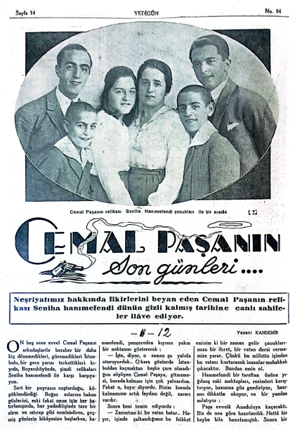 musirizm's tweet photo. "Cemal Paşa'nın hakkı varmış. Bana kaç defa, 'ben ölürsem o (Mustafa Kemal) sizi unutmaz, merak etmeyin,' derdi. Cemal Paşa'nın çok hakkı varmış. Onun bizi  (Cemal) Paşa'nın bile tahmin ve tasavvur edemeyeceği şekilde himaye ettiğini ve ancak bu büyük himaye sayesinde yeniden kuvvet ve can bulduğumuzu şimdi şurada itiraf ederken bile bütün kederlerimi, gamlarımı unutur gibi oluyorum.

Ben de, çocuklarım da Ulu Gazi'mize ve bize ağuşunu şefkatle açan hükûmeti cumhuriyetimize ilelebet borçlu ve minnettar kalacağız. Eminim Cemal Paşa'nın ruhu da bu büyüklük ile rahat ve şâddır."

📕Yedigün, Cemal Paşa'nın Refikası Seniha Hanımefendi'nin Anıları, 17 Ekim 1934, numara 84, s. 15-16