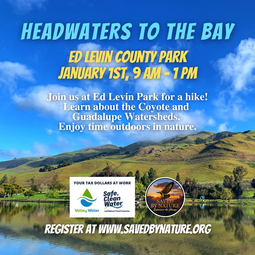 HilltromperSV's tweet photo. ๐ New Year's Day: Explore Ed Levin County Park with @saved_by_nature! ๐ฅพ Enjoy a beautiful hike around Sandy Wool Lake. See what birds we can spot! ๐ Learn more & register! https://t.co/tOcuBDfvd5 @valleywater
#HilltromperSV #EdLevinCountyPark #FirstDayHikes #SiliconValley https://t.co/AIyOOuWY21