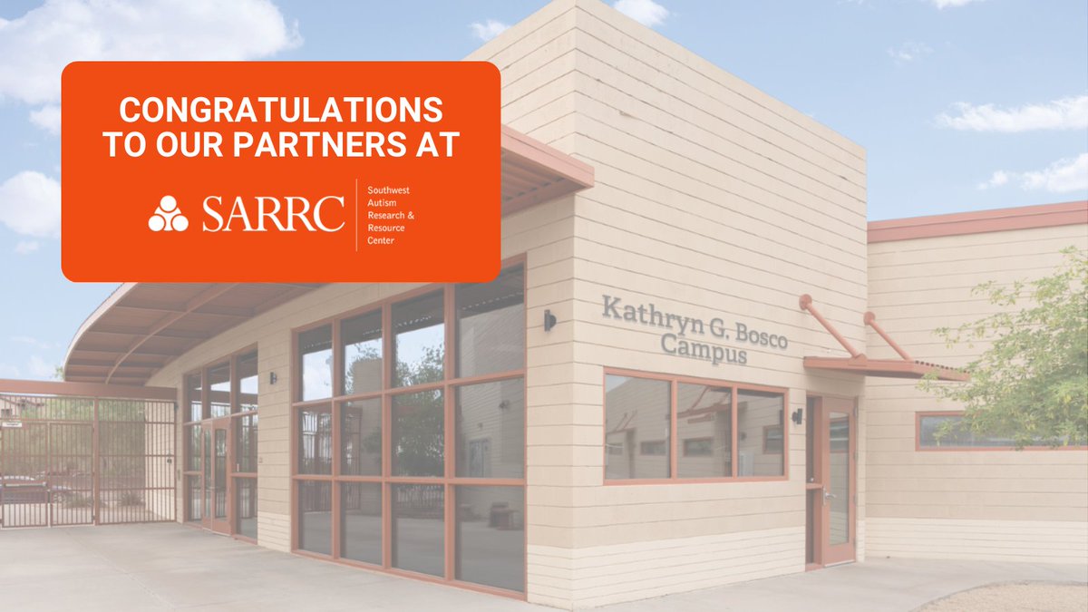Maplightrx's tweet photo. Our partners at SARRC are opening a new school campus in Mesa, AZ, for children with #autism aged 15 months to 5 years old! This is a big step forward in #autismeducation and support. Learn more: https://t.co/3XSbtubbCO https://t.co/UMzpXiL9DN