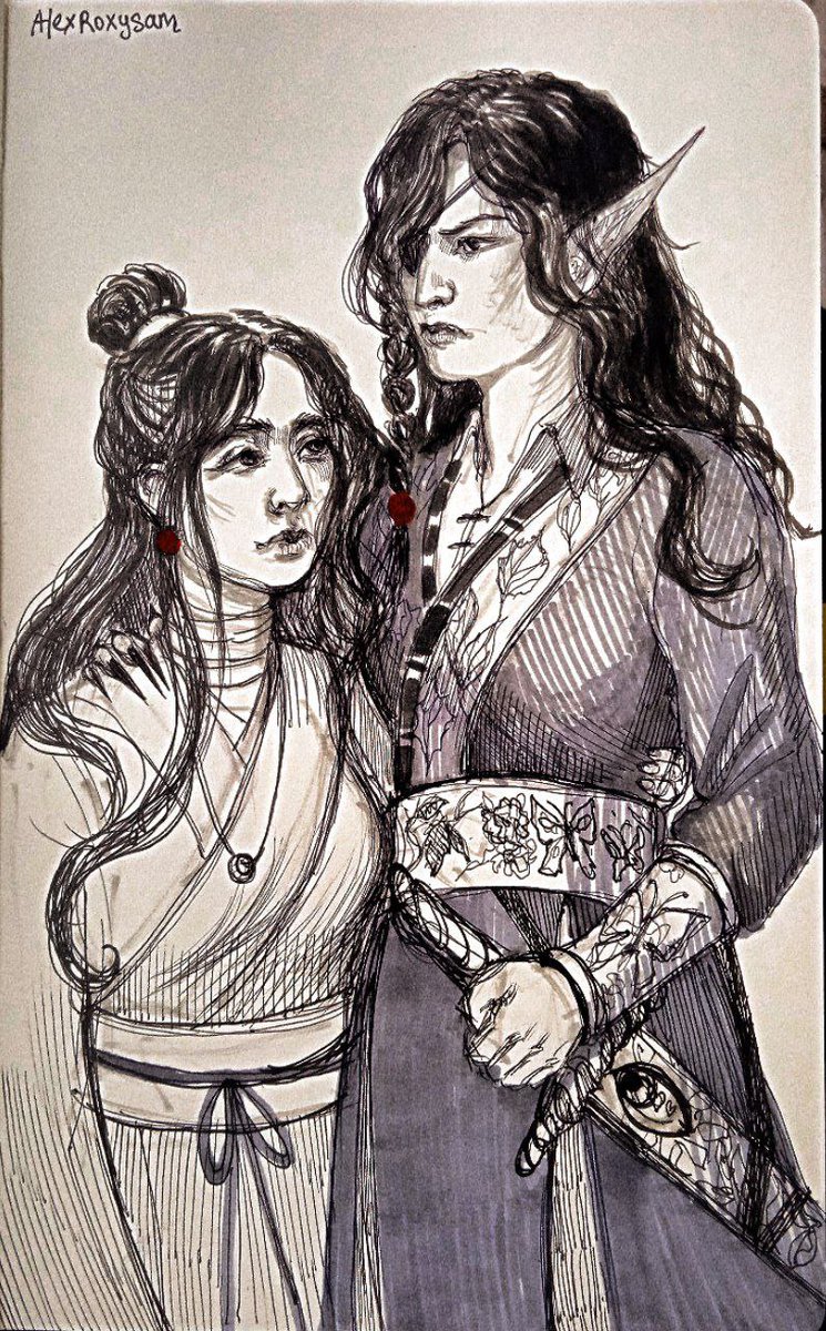alexroxysam's tweet photo. #TGCF #HuaLian #hualesbian 
sketch ✨ https://t.co/O1lzXcnNQe