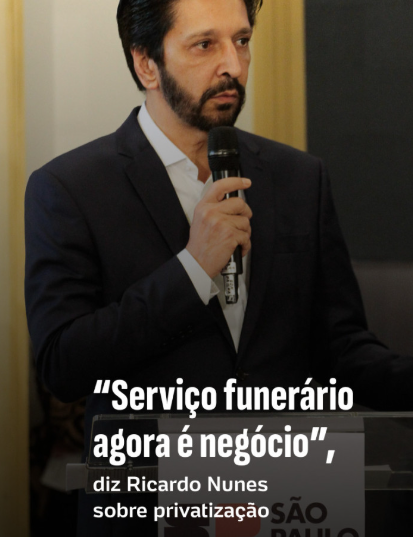 cesarcalejon1's tweet photo. Ricardo Nunes quer, literalmente, até a alma dos paulistanos. O ditado "tem nem dinheiro para morrer" nunca foi tão real... https://t.co/ANi0TGlPw6
