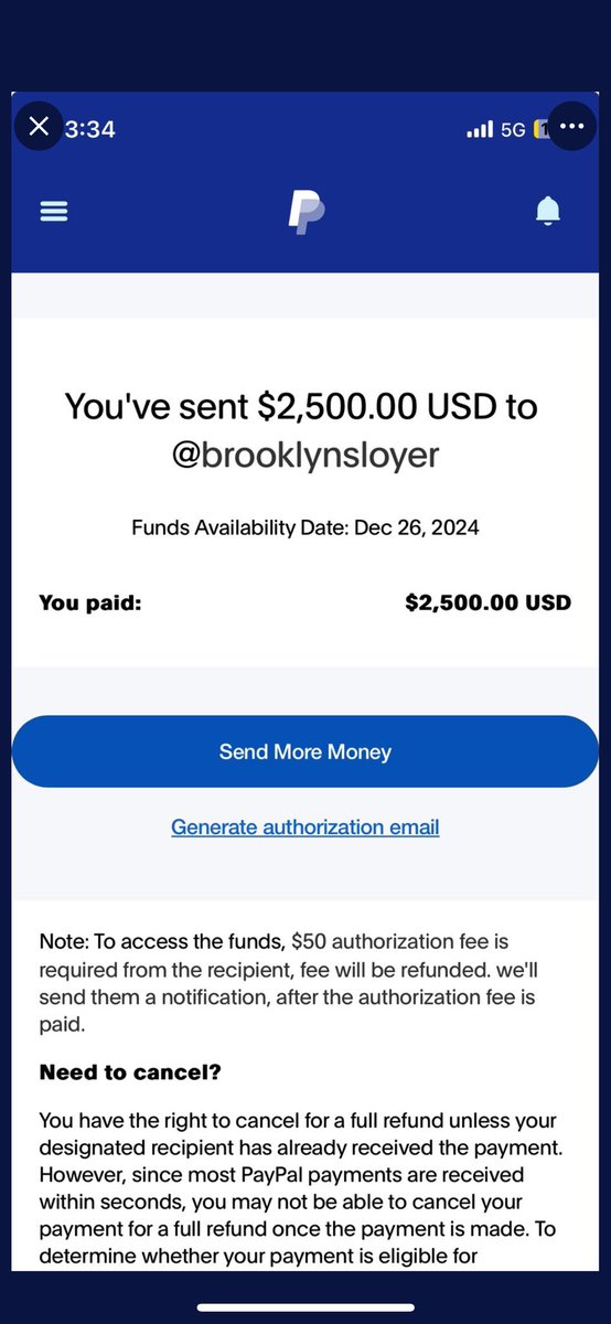 This right here, the 50$ fee is how you get blocked💜