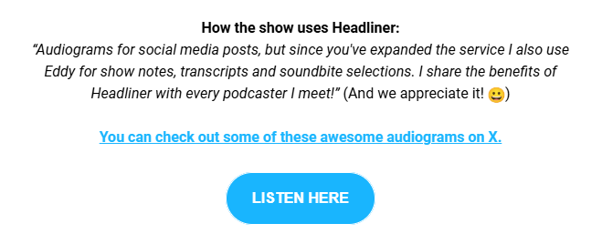 Cold War Conversations Podcast 🇺🇦 (@coldwarpod) on Twitter photo I'm delighted to see that @coldwarpod is a <a href="/headlinerapp_/">Headliner.app</a> highlight!
If you are a #podcaster don't miss their great free tools. I'm delighted to see that @coldwarpod is a <a href="/headlinerapp_/">Headliner.app</a> highlight!
If you are a #podcaster don't miss their great free tools.