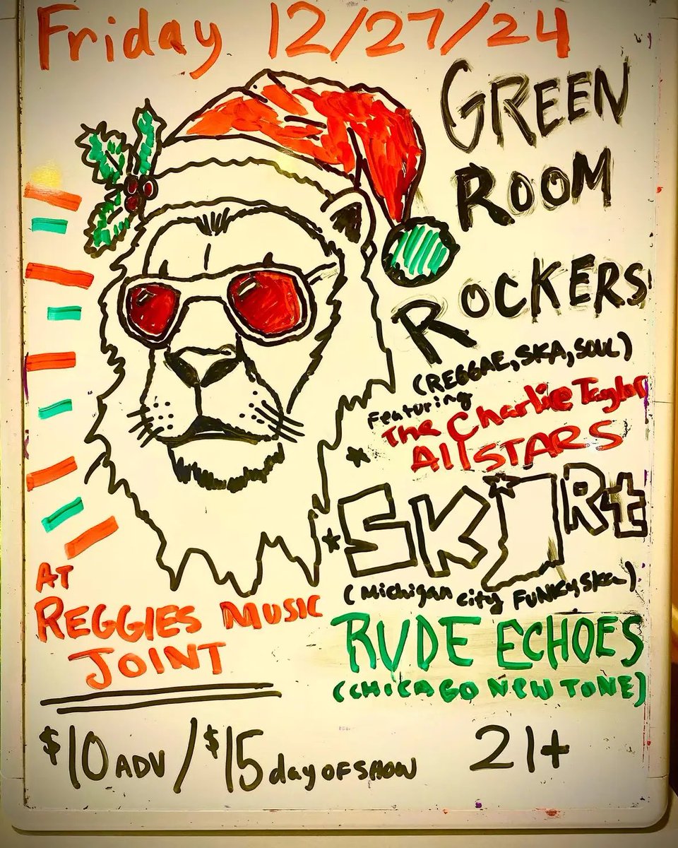Yo, Chicago! Playing <a href="/reggieslive/">Reggies</a> tomorrow night!!! Doors at 7. Looking forward to drinking away the holiday hangover with all of you!