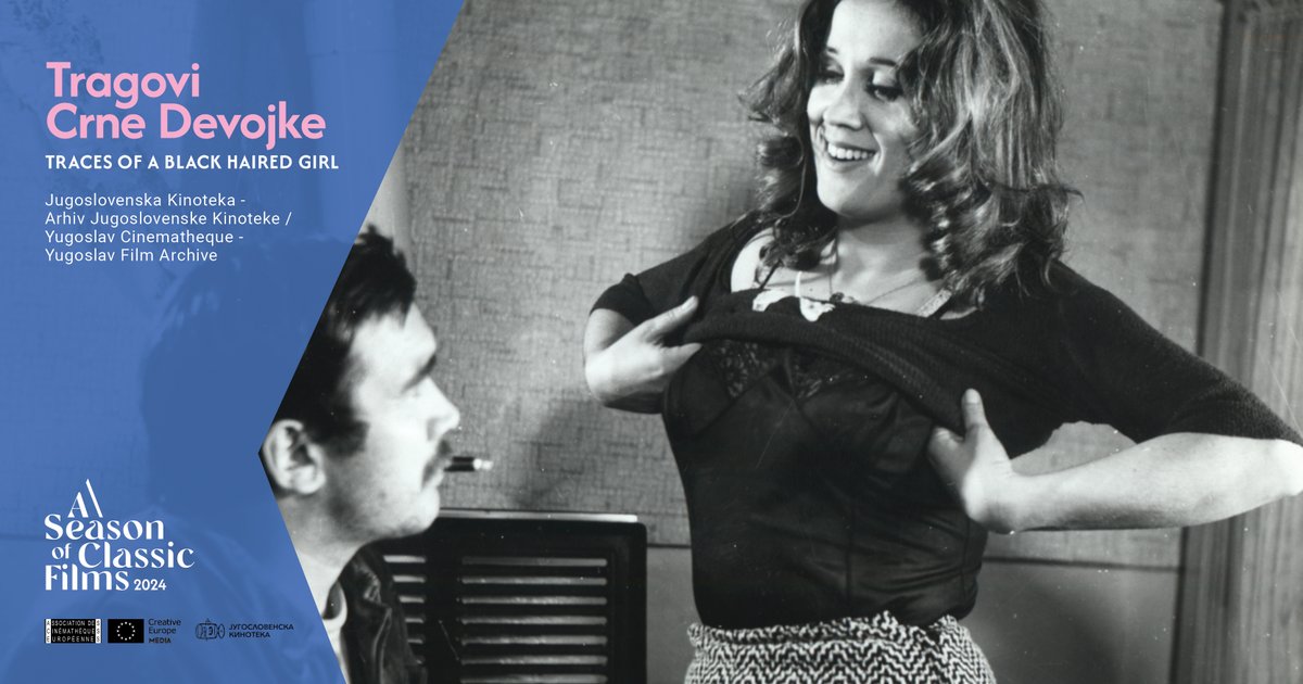 Zdravko Randić's 'Traces of a Black Haired Girl' (1972) will have its world restoration premiere in Belgrade and online on Saturday 28 December at 20:00!

Learn more → bit.ly/3O8RwpM

Restored and presented by the Yugoslav Film Archive as part of #ASeasonOfClassicFilms.