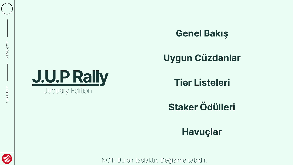 Jupiter Turkey🪐 🇹🇷 (@jupturkey) on Twitter photo Jupuary 2025 Airdrop'u İçin Kriterler Açıklandı!
700M $JUP airdrop'unun nasıl dağıtılacağı hakkında bilmeniz gerekenleri sizler için derledik.
👇🧵 Jupuary 2025 Airdrop'u İçin Kriterler Açıklandı!
700M $JUP airdrop'unun nasıl dağıtılacağı hakkında bilmeniz gerekenleri sizler için derledik.
👇🧵