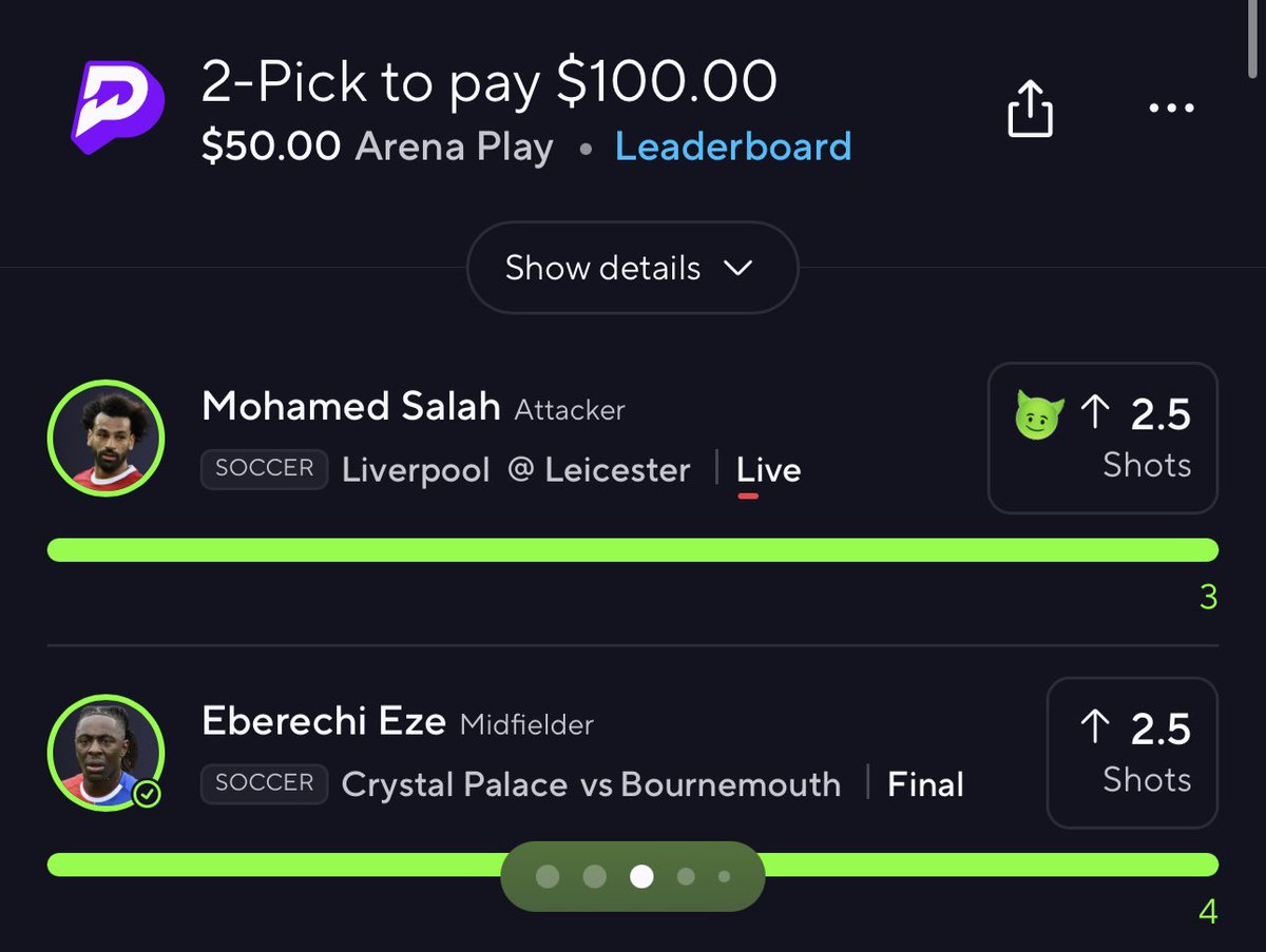 PotdPrizepicks's tweet photo. CASHHH Ladder day 2🪜✅

We just turned $25 into $100 in 2 days &amp; we will turn these $100 into $1,200,00💰

LIKE if you tailed or if you want me to drop Day 3 for FREE💚 https://t.co/6oIQUmsewl
