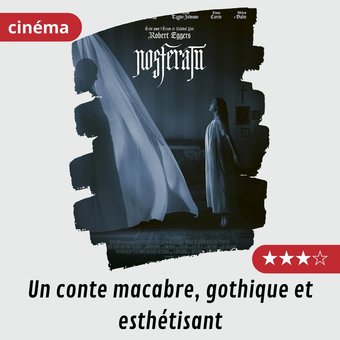 Nosferatu : un conte macabre, gothique et esthétisant.
#Nosferatu 
Ma #critique sur mon blog. #cinema 
cinemadevincent.blogspot.com/2024/12/nosfer…