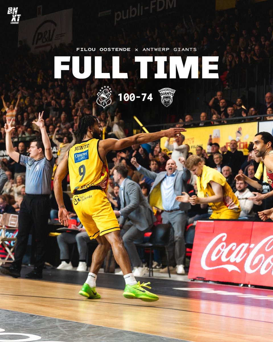 Not in our house. 💪🔥

Geniet van het einde van het jaar en we zien elkaar terug op 5 januari voor de bekerwedstrijd tegen Charleroi! Tickets via filou-oostende.be/tickets 🟡

#FANtastic14