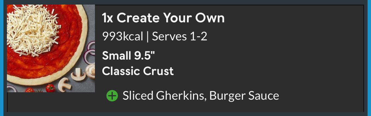 thasminthursday's tweet photo. my pizza missing the sauce might be my 13th reason 💔 @Dominos_UK https://t.co/mdRKf9cgyR