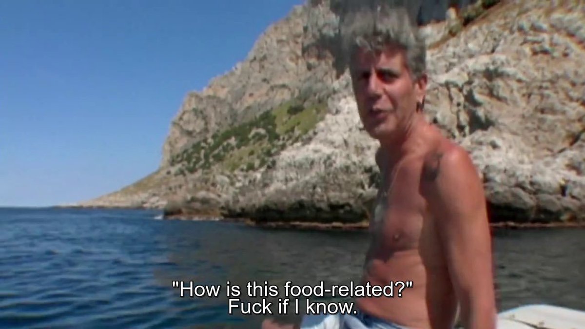 TheCinesthetic's tweet photo. Anthony Bourdain has to have been top 3 coolest people of all time. https://t.co/UXDr8g6cKh