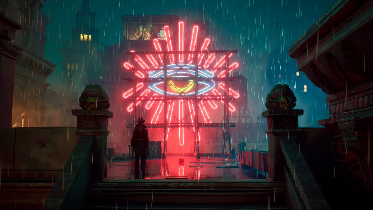 SleightHandGame's tweet image. When under the Coven&apos;s gaze, keep your senses sharp and stay quick on the draw. 
#SleightofHand #IndieGames 👁️