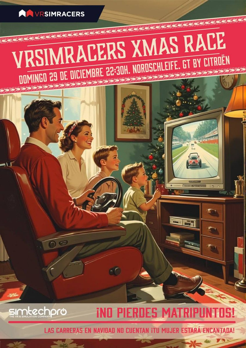 Todavía estás a tiempo de disfrutar del fin de año con la familia VRS....dejamos este año corriendo y lo empezaremos haciendo las clasificatorias del campeonato de Invierno, en el que recrearemos la W.E.C con el todopoderoso Aston Martin Valkyrie