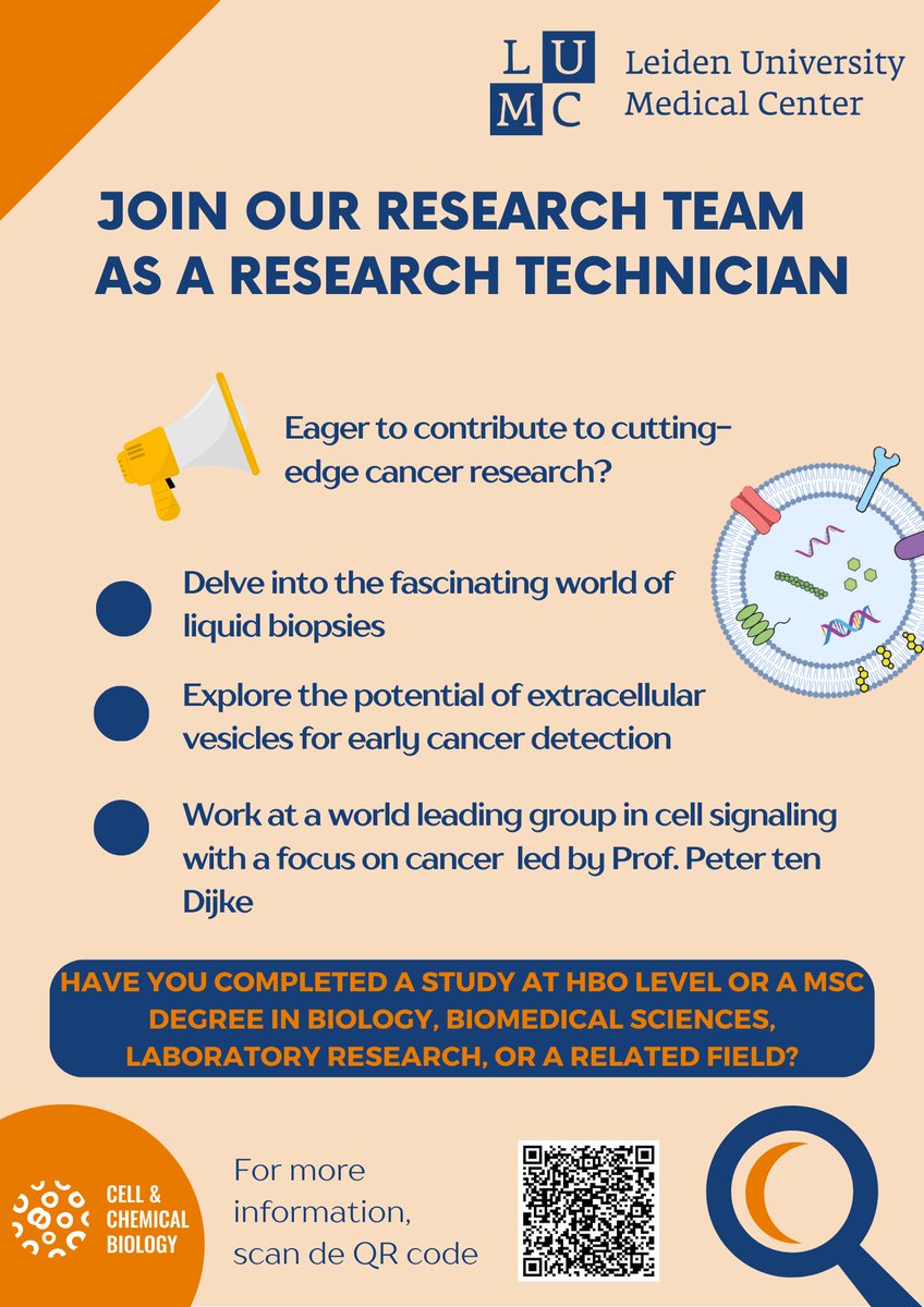 📢Vacancy alert: Research technician position available!