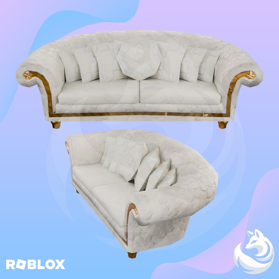 It's an old model without texture, so I made a simple texture in Substance Painter.
Just a Classic Sofa

#ROBLOX #RobloxDev #DesenvolvedorRoblox