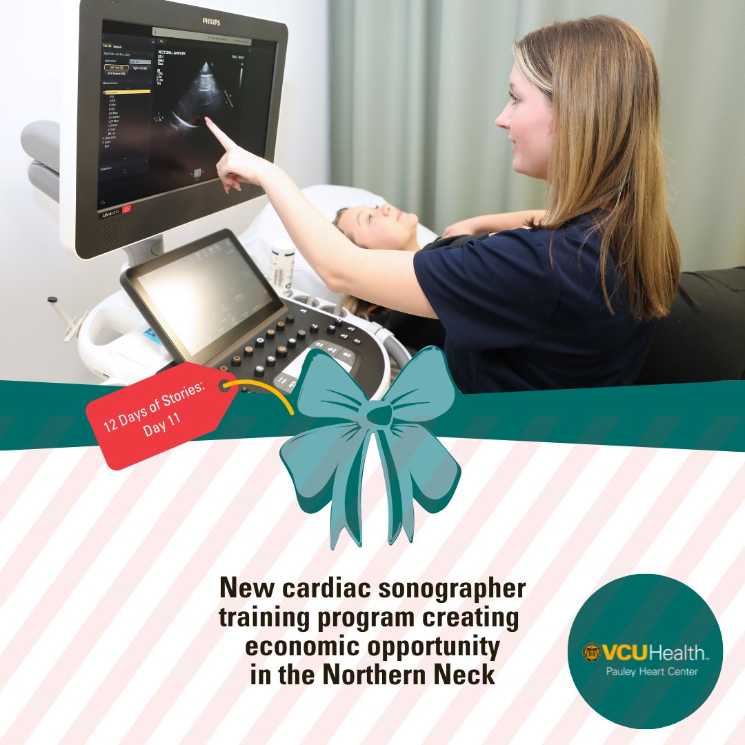 VCU Health Pauley Heart Center (@vcuhealthheart) on Twitter photo On the 11th day of stories: ❤️ Proud of our growing cardiac sonographer training program <a href="/rappahannockcc/">Rappahannock CC</a>, which is addressing VA's echo tech shortage. Read more: bit.ly/3UC93tW On the 11th day of stories: ❤️ Proud of our growing cardiac sonographer training program <a href="/rappahannockcc/">Rappahannock CC</a>, which is addressing VA's echo tech shortage. Read more: bit.ly/3UC93tW