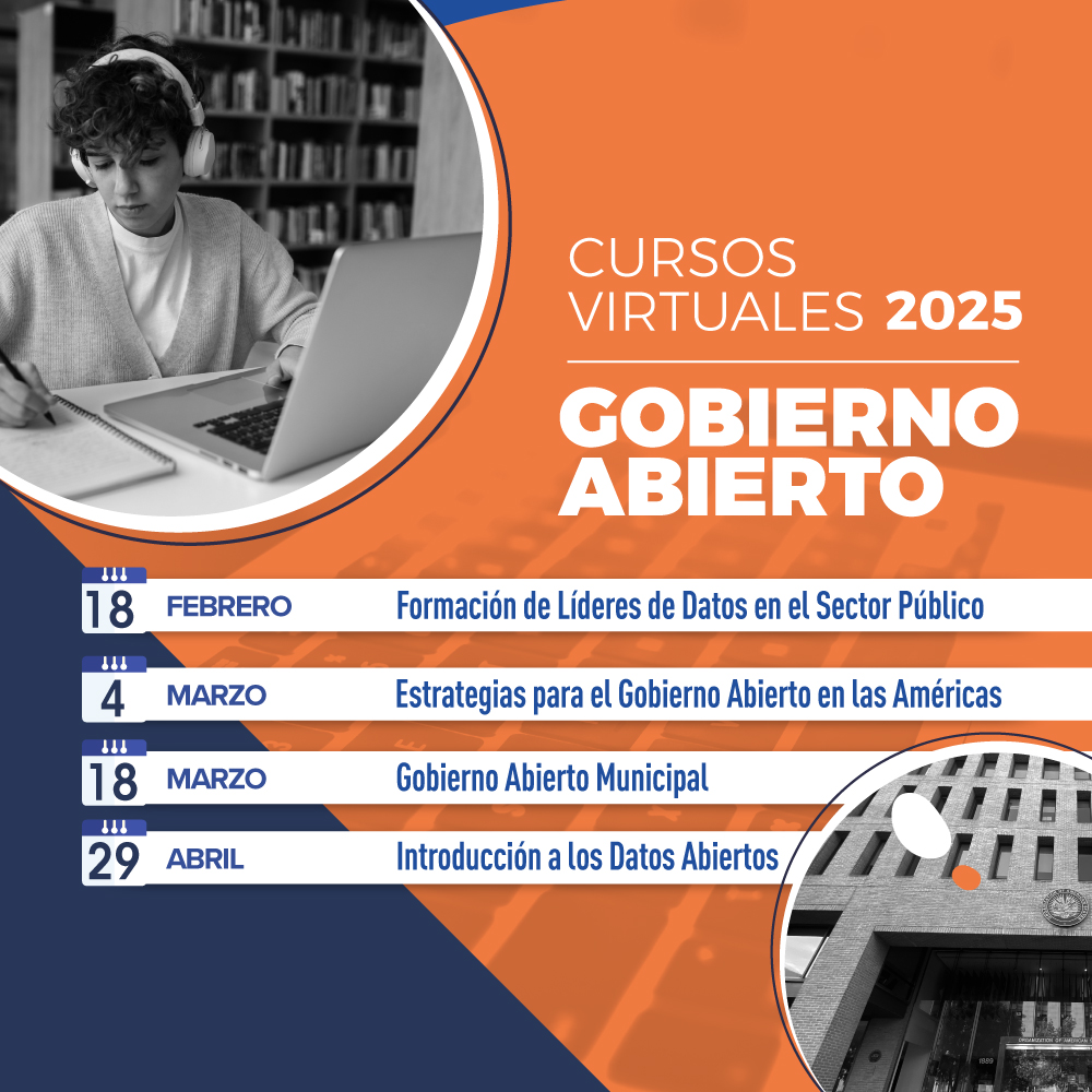 ✍️ ¡Invierte en tu desarrollo profesional!🚀
Los cursos virtuales de la <a href="/EscuelaOEA/">Escuela de Gobierno OEA</a> fortalecen tus capacidades para promover la eficiencia y transparencia en la gestión pública. 🌟

🔗 Conoce los cursos de #GobiernoAbierto del 2025 aquí👉 oas.org/es/sap/dgpe/es…