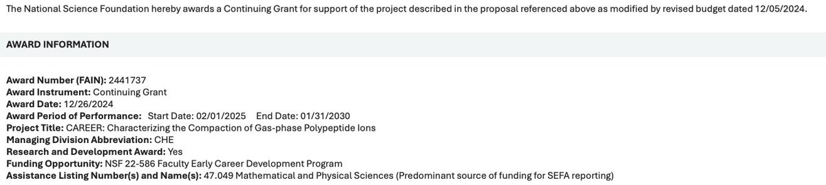 Nick Borotto (@nborotto) on Twitter photo This is an amazing late Christmas present. Thank you <a href="/NSF/">U.S. National Science Foundation</a>, my lab for all their hard work, all my friends and colleagues in #TeamMassSpec and at <a href="/UNRScience/">College of Science at the Uni. of Nevada, Reno</a>. This is an amazing late Christmas present. Thank you <a href="/NSF/">U.S. National Science Foundation</a>, my lab for all their hard work, all my friends and colleagues in #TeamMassSpec and at <a href="/UNRScience/">College of Science at the Uni. of Nevada, Reno</a>.