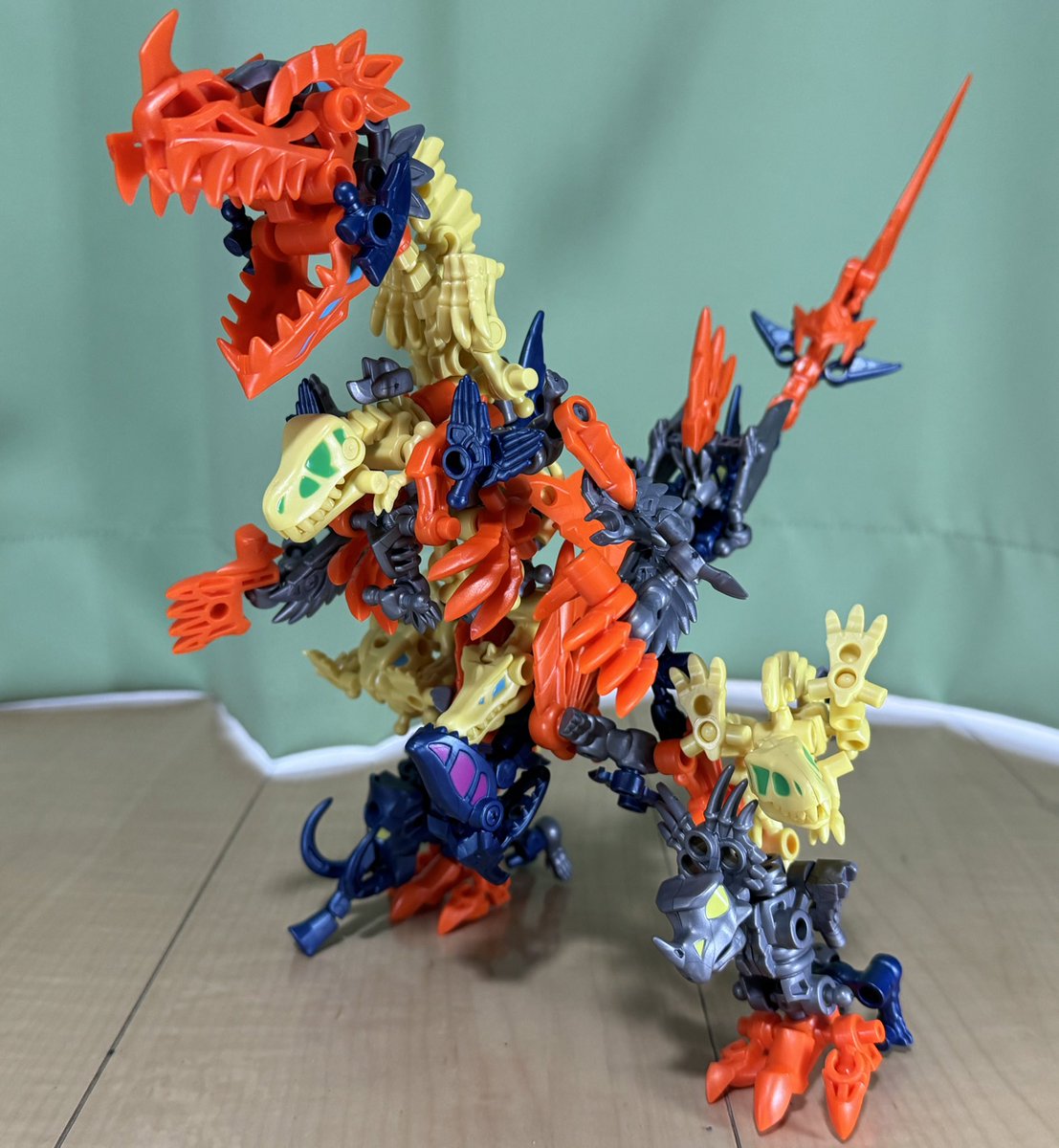 ほねほねザウルスブロックス 三体合体！幻獣覚醒編の12体とオプション