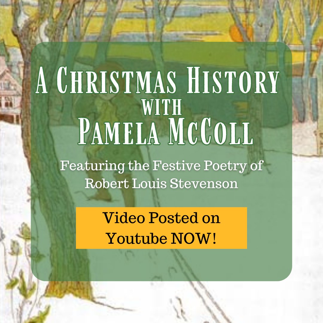 On December 18th,  the Robert Louis Stevenson Museum hosted author Pamela McColl for a unique evening exploring the history of Christmas. Get in the holiday spirit by watching our recording of her lecture at our Youtube channel: youtube.com/watch?v=FUAa73…