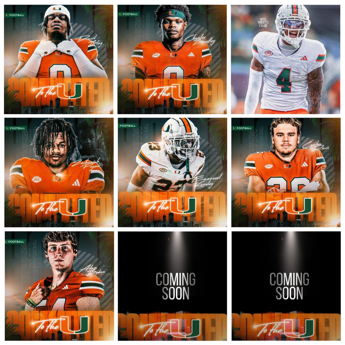 We stop when we are finished not tired! #AndWeAintDone  

Portal elites find their way to Greentree to 𝗰𝗼𝗺𝗽𝗲𝘁𝗲.

#2 DT, #9 CB, #17 WR, #2 S, #6 CB &amp; the specialist…