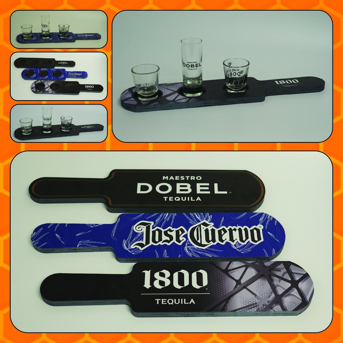 Next stop: Tequila Town ✈️🍹 Custom flight boards taking off for your next tasting adventure! #TequilaFlights #SpiritedTravel #SipInStyle