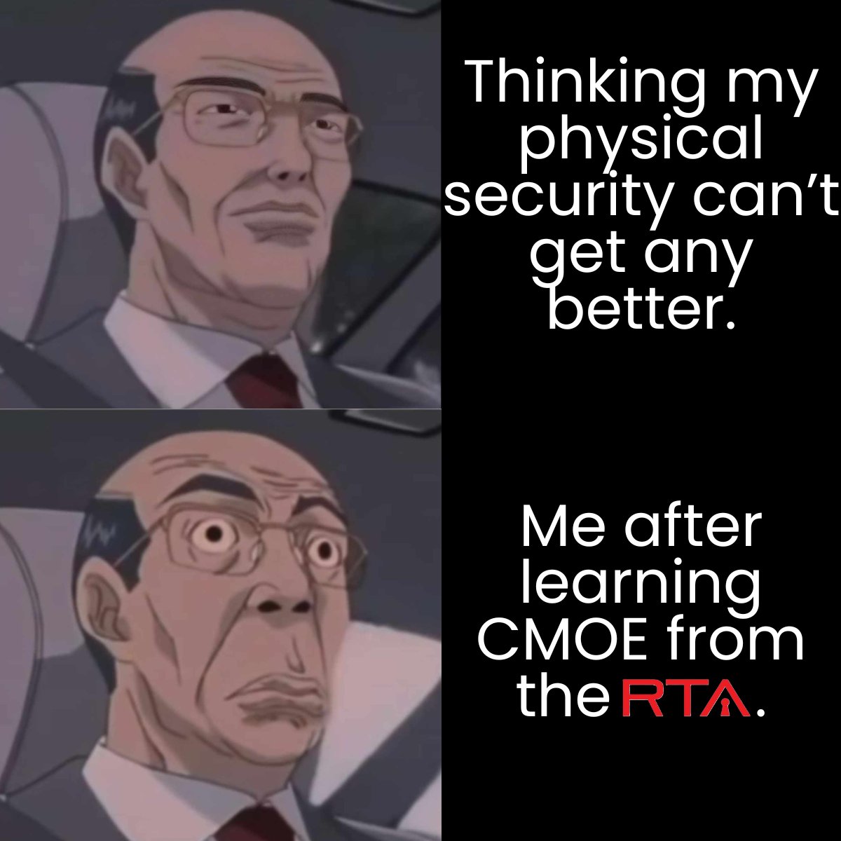 Don't let the uncertainties of physical security catch you off guard.
 #CMOE #CovertMethodsofEntry #RTA #RedTeamAlliance #LockPicking #LockSport #RedTeaming #RedTeams