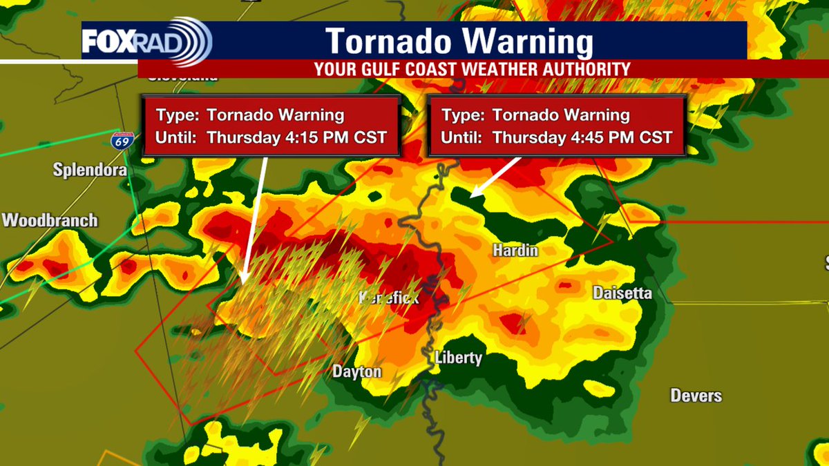Tornado Warning has been issued for Liberty until 12/26 4:45PM Stay safe!  bit.ly/3KWTLIX