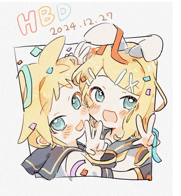 鏡音誕リンちゃんレンくんおめでとう〜 