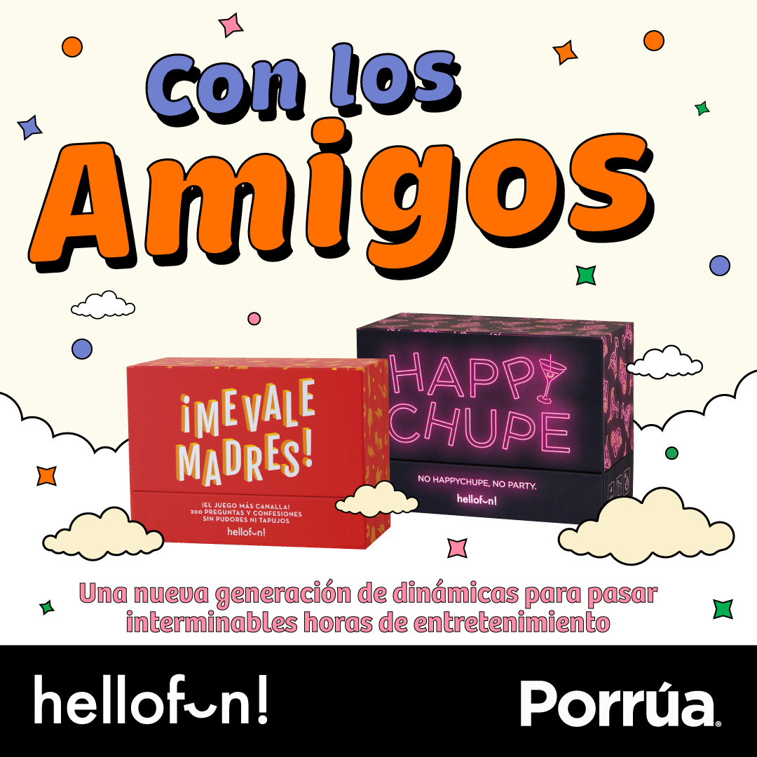 libreriaporrua's tweet image. Que la diversión no termine con el año🙌🎉

Reta y diviertete con tus amigos con los juegos + atrevidos que Hellofun tiene para ti.

Disponibles en nuestras librerías y en línea
porrua.mx/hellofun

#MeValeMadres #HappyChupe #Hellofun #Porrua #Libreria #Boardgames #Juegos
