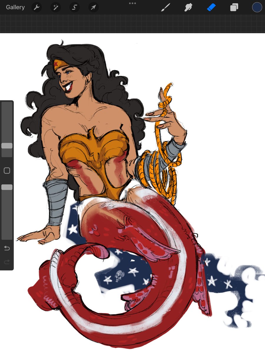 nightwingsvibe's tweet image. Mermaid Au Wonder Woman HEHEHEH I love mermaid Diana I have so many ideas about her idk I was having fun
If I made a discord server for my fellow wonder heads would anyone be interested? I just want more people to talk to. It would be adult only age verified
#dcart #wonderwoman