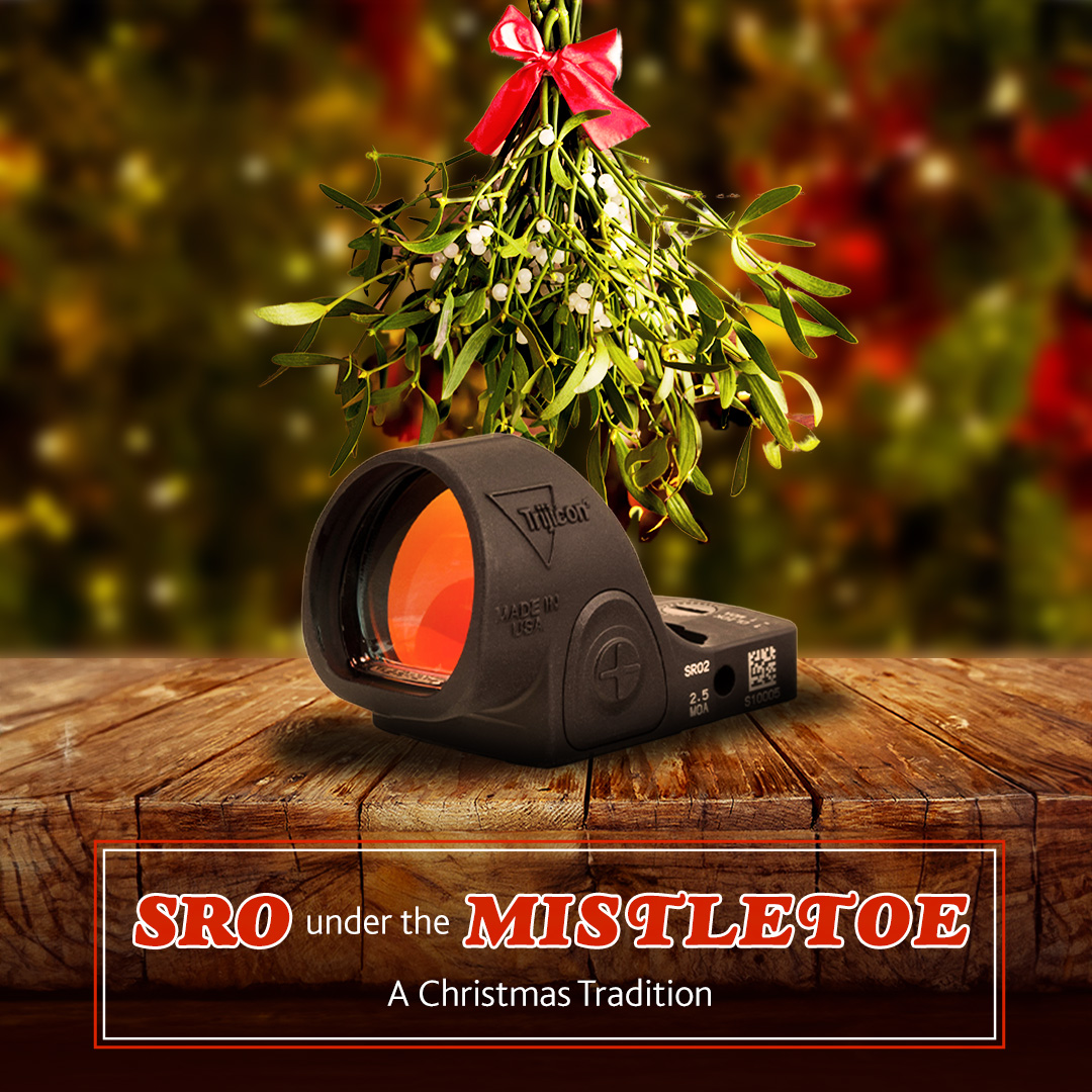Trijicon's tweet image. Elf on the Shelf? I think you meant SRO under the Mistletoe.

#Trijicon #SRO