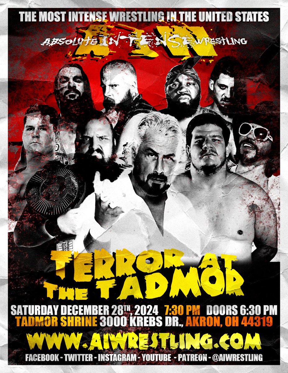 aiwrestling's tweet photo. Tickets: https://t.co/cn9r0bxc4W https://t.co/2RhxoaEHBr