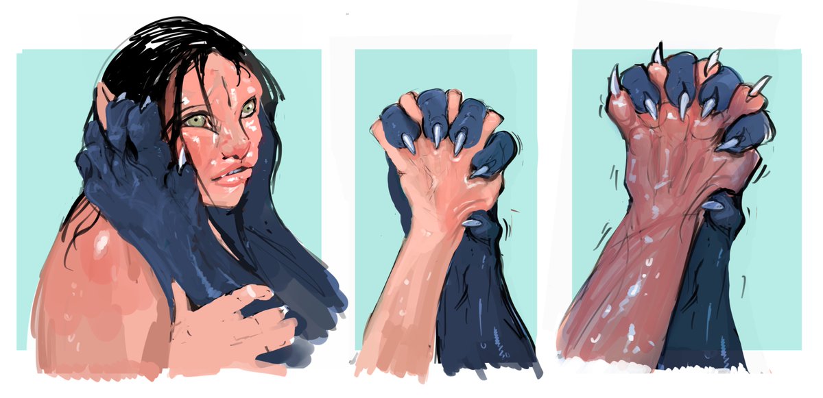 A helping hand for her first transformation. Panther TF.