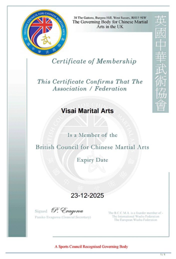 HealthVisai's tweet photo. Happy to announce another milestone achieved.

Visai Marital Arts has been approved and listed as association &amp; as a Kung-fu instructor in the National Governing body of UK British Council for Chinese Martial Arts 
Thanks to BCCMA- British Council for Chinese Martial Arts https://t.co/6mdB9aIjdY