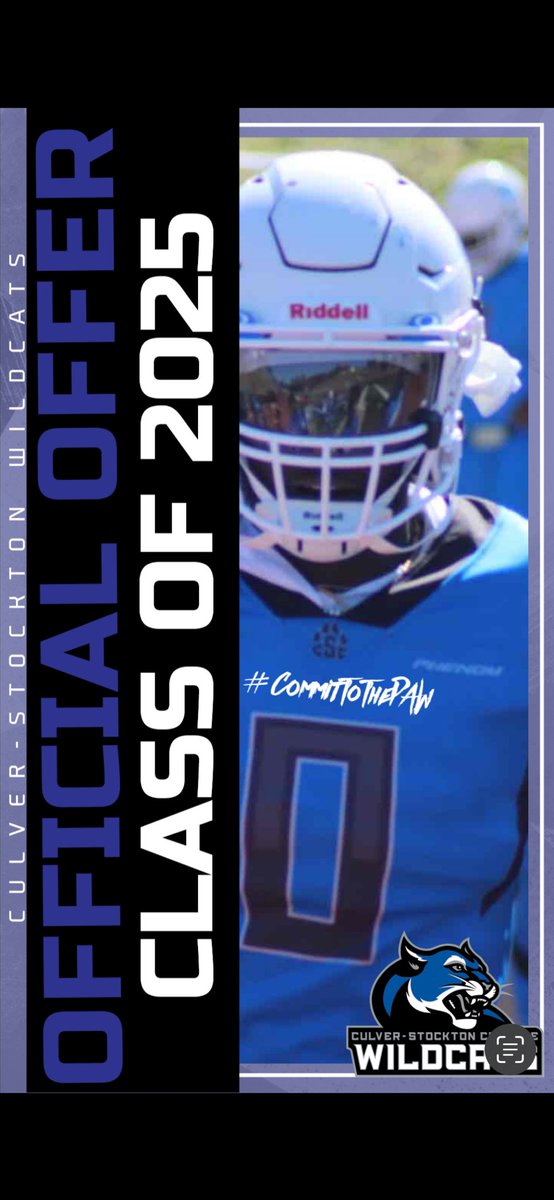 Carson Cook (@carsoncook25) on Twitter photo Blessed to receive an offer from <a href="/CoachCutshaw/">Roy Cutshaw Jr</a> to play football <a href="/CSCwildcatsFB/">Culver Football</a>
<a href="/coatsie20/">Daniel Coats</a> <a href="/ejohnsen37/">Eric Johnsen</a> <a href="/c_bangs/">CBangs</a> Blessed to receive an offer from <a href="/CoachCutshaw/">Roy Cutshaw Jr</a> to play football <a href="/CSCwildcatsFB/">Culver Football</a>
<a href="/coatsie20/">Daniel Coats</a> <a href="/ejohnsen37/">Eric Johnsen</a> <a href="/c_bangs/">CBangs</a>