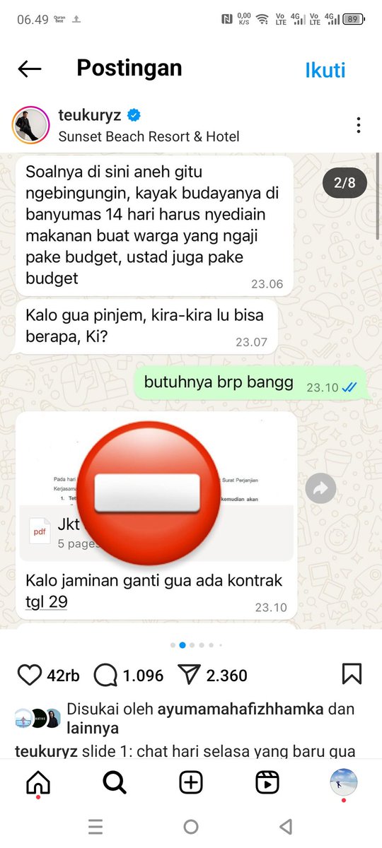 999o7i's tweet photo. Berawal dr unggahan teuku ryzki eks coboy junior posting whatsapp dr fico minjem duit dgn berbagai alasan

1. suami mama meninggal https://t.co/jPVYnjYzGd