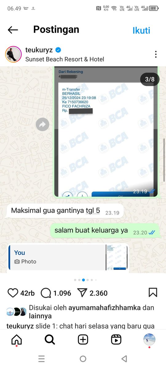 999o7i's tweet photo. Berawal dr unggahan teuku ryzki eks coboy junior posting whatsapp dr fico minjem duit dgn berbagai alasan

1. suami mama meninggal https://t.co/jPVYnjYzGd
