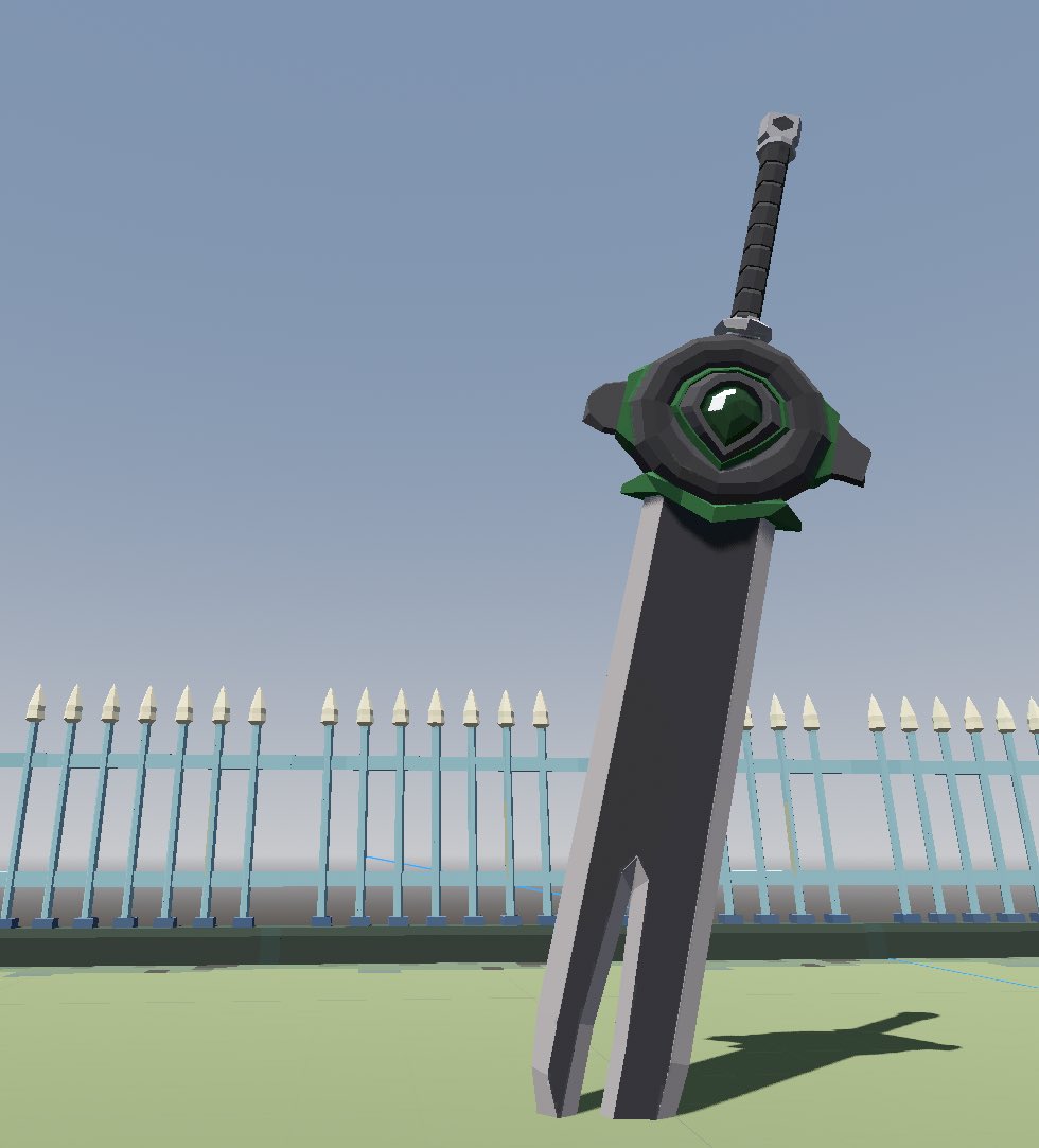 xalph555's tweet photo. Was playing around with #Blockbench 3D modelling for the first time in a long time. Recreated my DnD character’s sword which may or may not have vanished from existence in the previous session… https://t.co/KhXj0dFQu6