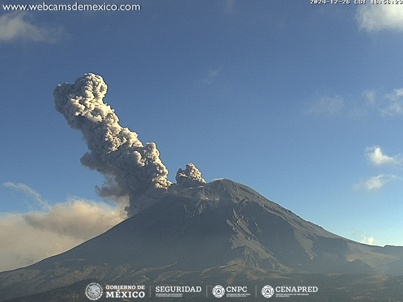 PreMxOficial's tweet image. #AVISO ⚠️ | #Exhalación MODERADA 🟡 del volcán #Popocatépetl registrada a las 16:54 h. 🌋

⚠️ Caída de #ceniza: #Puebla, #Tlaxcala y #Veracruz.

🚦 AMARILLO FASE 2. 🟡