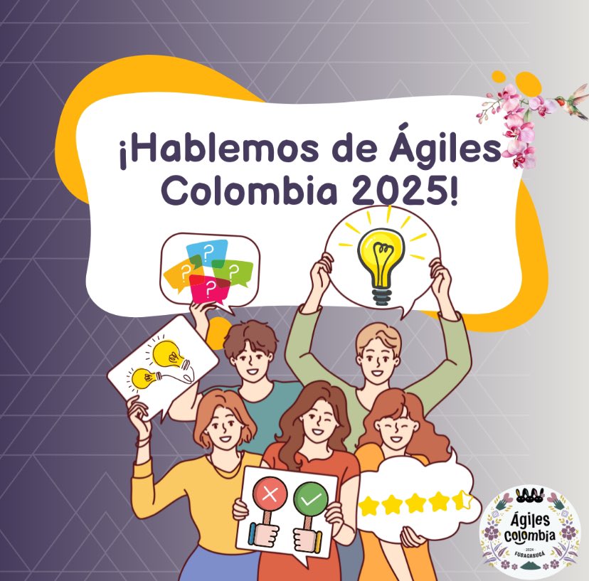 AgilesColombia's tweet photo. ENCUESTA!! 🥳
Hola querida comunidad!! En el equipo de voluntarios de #AgilesColombia2025, estamos trabajando con entusiasmo y constancia para generar un maravilloso evento y  no podemos hacerlo sin USTEDES 😍. Por eso les pedimos nos respondan la pregunta de la imagen: 👇🏼🙏🏼🇨🇴 https://t.co/WfN87fGdB3