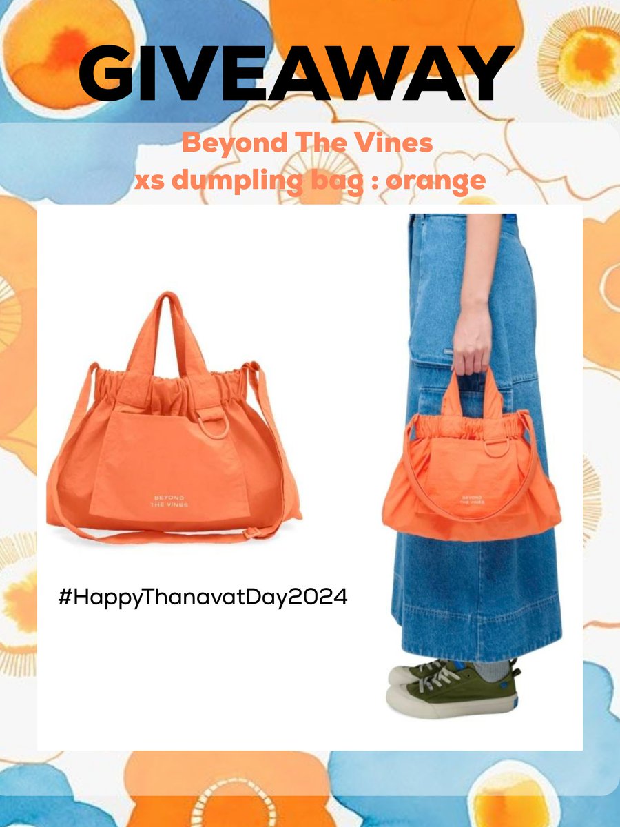 MOMPPLLL3's tweet photo. 📍แจกกระเป๋า1 ใบ 
Beyond The Vines 
xs dumpling bag : orange

📍สุ่มแจกสำหรับผู้ที่ รีทวิตทวิตนี้ และ replyทวิตนี้เขียน อวยพรวันเกิดพี่โป๊ป พร้อมติดแทค

#HappyThanavatDay2024 

มาร่วมสนุกด้วยกันค่ะ 
ประกาศรางวัล 28.12.67 

#popezaap https://t.co/FXTNANX2IC